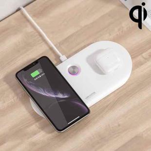 WK WP-U90 10W x2 Two-seater Wireless Charger (White)