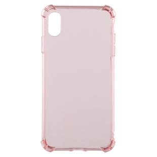 For iPhone XR 0.75mm Dropproof Transparent TPU Case (Pink)