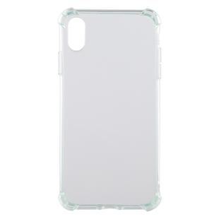 For iPhone XR 0.75mm Dropproof Transparent TPU Case (Green)