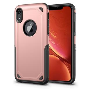 Shockproof Rugged Armor Protective Case for  iPhone XR(Rose Gold)