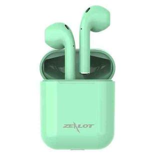 ZEALOT H20 TWS Bluetooth 5.0 Touch Wireless Bluetooth Earphone with Magnetic Charging Box, Support Stereo Call & Display Power in Real Time (Green)