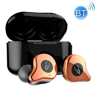 Sabbat E12 Portable In-ear Bluetooth V5.0 Earphone with Wireless Charging Box, Wireless Charging Model, For iPhone, Galaxy, Huawei, Xiaomi, HTC and Other Smartphones(Gold)