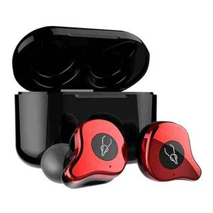 Sabbat E12 Portable In-ear Bluetooth V5.0 Earphone with Wireless Charging Box, Wireless Charging Model, For iPhone, Galaxy, Huawei, Xiaomi, HTC and Other Smartphones(Red)