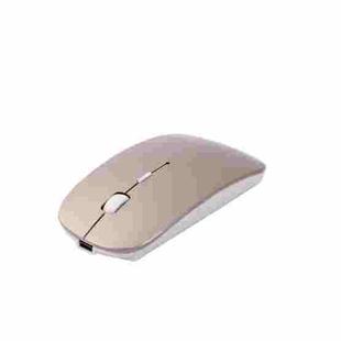 MC-008 Bluetooth 3.0 Battery Charging Wireless Mouse for Laptops and Android System Mobile Phone (Gold)