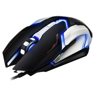 iMICE V6 LED Colorful Light USB 6 Buttons 3200 DPI Wired Optical Gaming Mouse for Computer PC Laptop(Black)