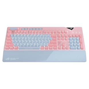 ASUS Strix Flare Pink LTD RGB Backlight Wired Gaming Keyboard with Detachable Wrist Rest (Mechanical Blue Switch)