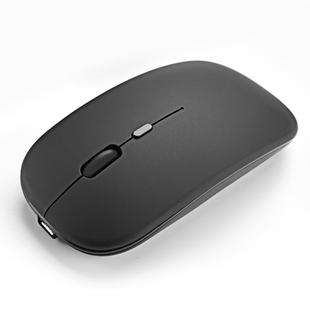 DUX DUCIS 2.4G + Bluetooth 5.2 1600DPI Ultrathin Mute Rechargeable Dual Mode Wireless Bluetooth Mouse(Black)