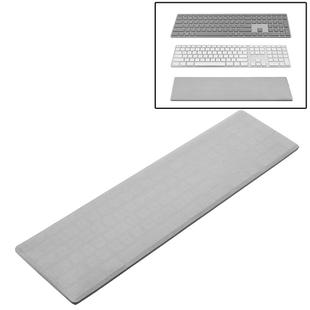 2 PCS Universal Dust-proof Wired Keyboard Cover Case for Apple / Microsoft(Silver Grey)