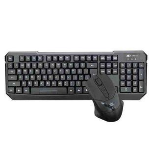K-RAY KM350 2.4GHz Waterproof Intelligent Power Saving Keyboard Mouse Set(Black)