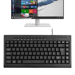 KB-301A Multimedia Notebook Mini Wired Keyboard, English Version (Black)