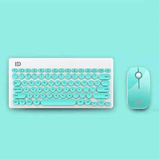 YH-78 Mini Mute Laptop Notebook Wireless Bluetooth Keyboard Mouse Set (Blue)