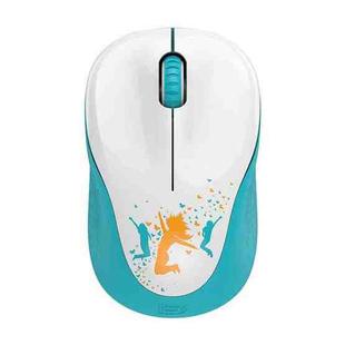 FOETOR V10 Youth Wireless Mouse(White Green)