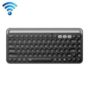 FOETOR K931T Three Modes Wireless Bluetooth Keyboard (Black)