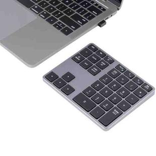 MC-308DM 35 Keys 2.4GHz + Bluetooth 5.0 Numeric Keyboard for Windows / iOS / Android(Space Grey)