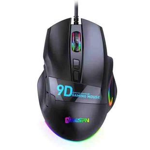 MKESPN X10 9-Buttons RGB Wired Macro Definition Gaming Mouse