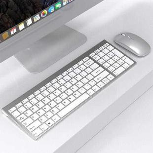 109 2.4G Wireless Keyboard Mouse Set(Silver)