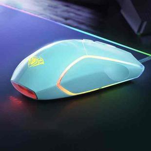 AULA F830 Colorful Light Effect Gaming Wired Mouse (White)