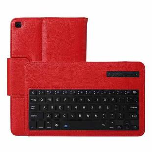 SA510 Detachable Bluetooth Keyboard + Litchi Texture PU Leather Tablet Case with Holder for Galaxy Tab A 10.1 (2019) T510/T515 (Red)