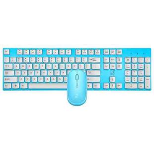 ZGB 8820 Candy Color Wireless Keyboard + Mouse Set (Blue)