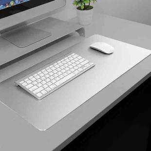 Aluminum Alloy Thick Metal Leather Non-slip Mat Desk Mouse Pad, Size : Large, 600x300mm