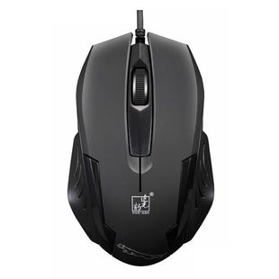 Chasing Leopard 512G USB Frosted Wired Optical Gaming Mouse, Length: 1.3m(Black)