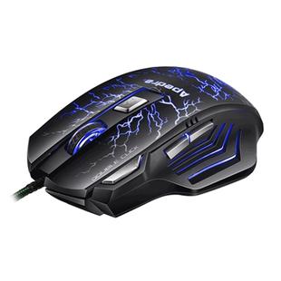 Apedra iMICE A7 High Precision Gaming Mouse LED four color controlled breathing light USB 7 Buttons 3200 DPI Wired Optical Gaming Mouse for Computer PC Laptop(Black)