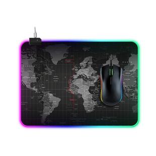 Computer World Map Pattern Illuminated Mouse Pad, Size: 35 x 25 x 0.4cm