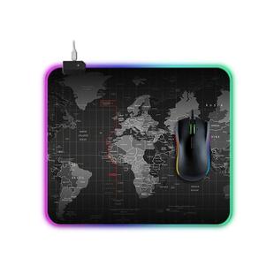 Computer World Map Pattern Illuminated Mouse Pad, Size: 35 x 30 x 0.4cm