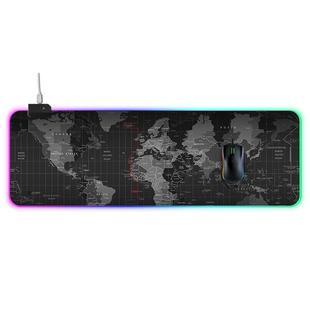 Computer World Map Pattern Illuminated Mouse Pad, Size: 90 x 30 x 0.4cm