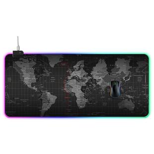 Computer World Map Pattern Illuminated Mouse Pad, Size: 90 x 40 x 0.4cm
