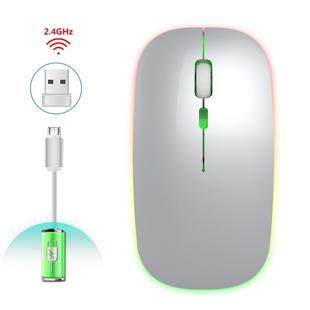 HXSJ M40 4 Key 2.4G Colorful Wireless Silent Mouse (Silver)
