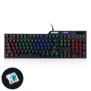 Ajazz AK35I Multimedia Knob Gaming RGB Backlight Alloy Machinery Keyboard (Blue Axis)
