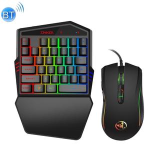 HXSJ K88 Bluetooth 4.2 Mobile Game Wireless Keyboard + Wired Mouse Set