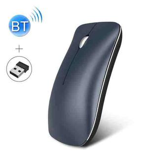 HXSJ T23 Bluetooth 5.0 + Bluetooth 3.0 + 2.4GHz Wireless Three Modes 4-Keys 1600 DPI Adjustable Ergonomics Optical Mouse(Blue)