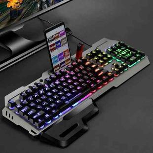 SHIPADOO GK70 Chicken Version Wired RGB Floating Detachable Hand Rest Character Rainbow Translucent Gaming Keyboard