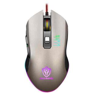 SHIPADOO GM3 3600 DPI Four-speed Adjustable Four-button Cool Colorful Respiration Light Gaming Wired Mouse(Grey)