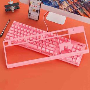 YINDIAO K300 USB Detachable Panel Mechanical Lighting Blue Shaft Gaming Wired Keyboard (Pink)