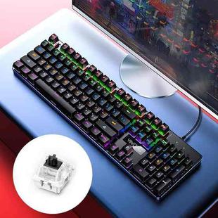 YINDIAO ZK-3 USB Mechanical Gaming Wired Keyboard, Black Shaft (Black)