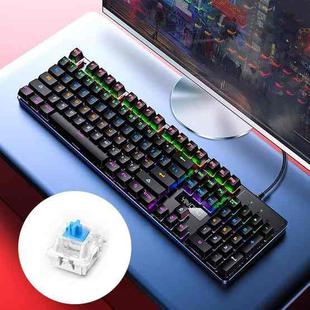 YINDIAO ZK-3 USB Mechanical Gaming Wired Keyboard, Blue Shaft (Black)