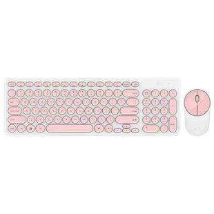 FOETOR iK6630 Wireless Keyboard and Mouse Set (Pink)
