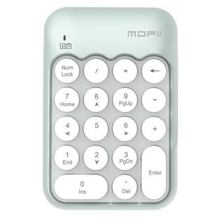 Mofii x910 2.4G Mini Wireless Number Keyboard, English Version(White + Green)
