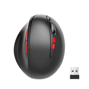 HXSJ T33 2.4GHz Ergonomic Optical Wireless Notebook PC Mouse (Black)