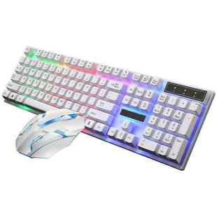 ZGB G2 USB Wired Illuminated Keyboard Mouse Set 1000DPI(White)