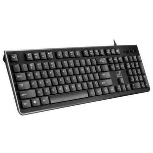 ZGB S500 Square Key USB Wired Computer Keyboard(Black)