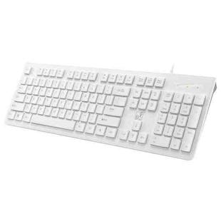 ZGB S500 Square Key USB Wired Computer Keyboard(White)