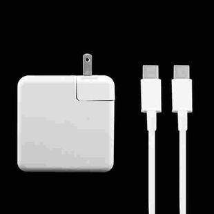 87W USB-C / Type-C Power Adapter with 2m USB Type-C Male to USB Type-C Male Charging Cable, For iPhone, Galaxy, Huawei, Xiaomi, LG, HTC and Other Smart Phones, Rechargeable Devices