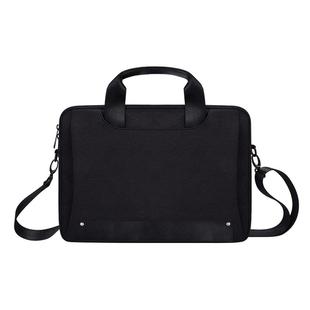 DJ08 Oxford Cloth Waterproof Wear-resistant Laptop Bag for 13.3 inch Laptops, with Concealed Handle & Luggage Tie Rod & Adjustable Shoulder Strap (Black)