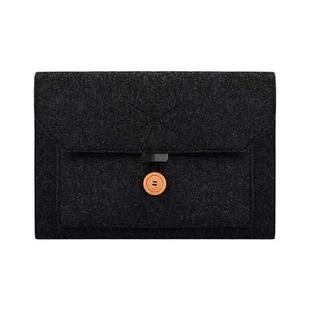 ND06 Multi-purpose Felt Button Laptop Inner Bag for 15.4 inch Laptop(Black)