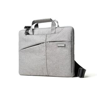 POFOKO A520 Series 15.6 inch Multi-functional Laptop Handbag with Trolley Case Belt (Grey)
