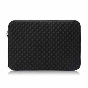 Diamond Texture Laptop Liner Bag, Size: 13.3 inch (Black)